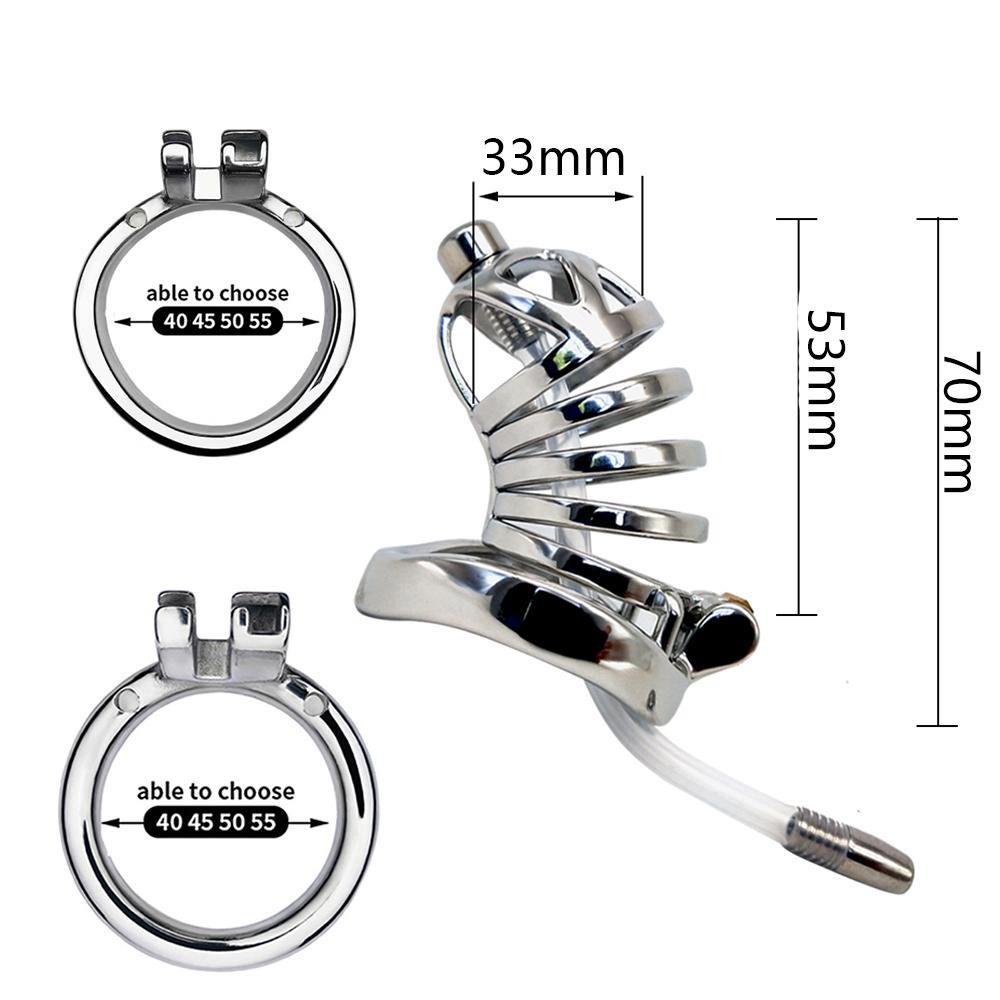 FRKO BDSM Stainless Steel Chastity Device with Urethral Sounds Catheter Lock Cock Cage Male Adult Sex Shop Sex Toys For Men 18 Plus Premium Quality In