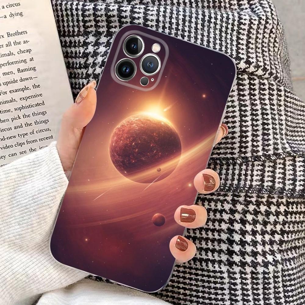 Saturn Mars planet Phone Case for iPhone 15 8 7 6 6S Plus X SE 2020 XR XS 14 11 12 13 Mini Pro Max Mobile Case
