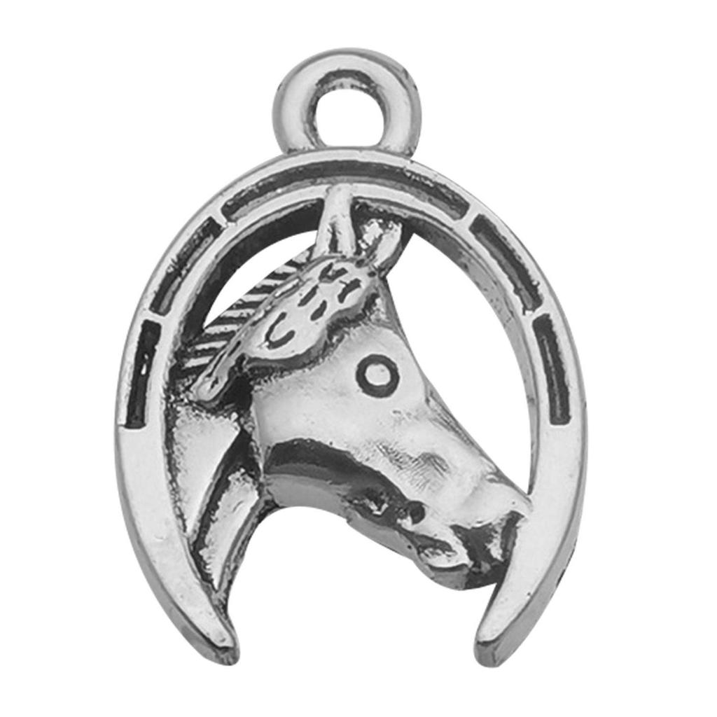 DIY Handmade Western Cowboy Jewelry: Horseshoe, Hat, Cactus Alloy Pendant Bracelet Charm