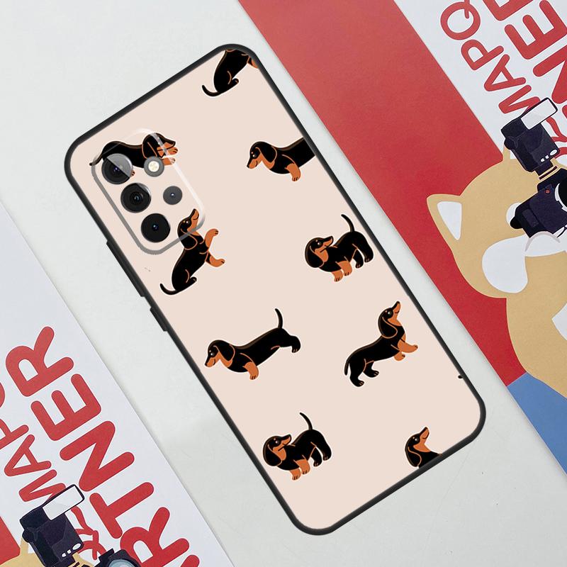 Cute Dachshund Dog Hot Case For Samsung Galaxy A06 A16 A36 A56 A55 A35 A33 A53 A13 A23 A17 A54 A34 A14 A52 A32 A15