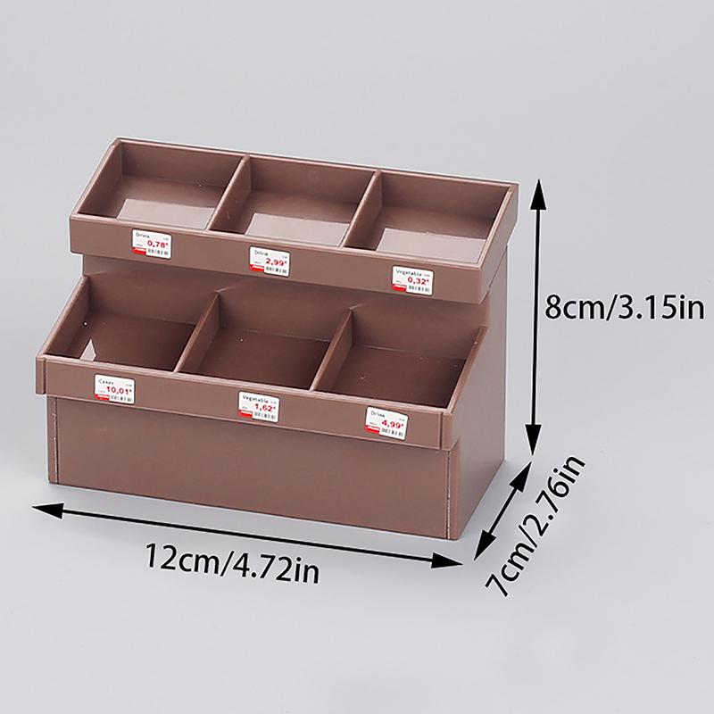 1/12 בית בובות סימולציה מד תצוגה לפירות וירקות בית בובות מיניאטורי מד סופרמרקט אביזרי עיצוב לבית בובות