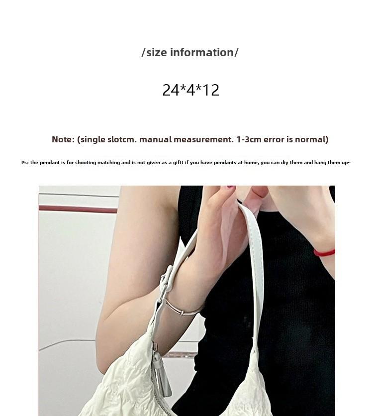 2025 Cloud Plissee Knödel Tasche - Niedliche Windbeutel Unterarmtasche für Studenten