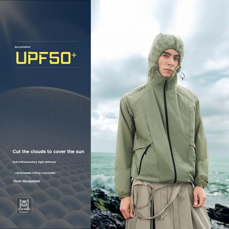 Li Ning Outdoor CF Wasserabweisend Einfach Lässig Bequem Mode Vielseitig Sonnenschutz Jacke Herren Jacken AFDW215-3