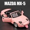 1:32 MAZDA MX-5 Modello Auto Sportiva in Lega Diecasts Metallo Auto da Corsa Modello Veicoli Suono Luce Simulazione Collezione Giocattoli per Bambini Regalo