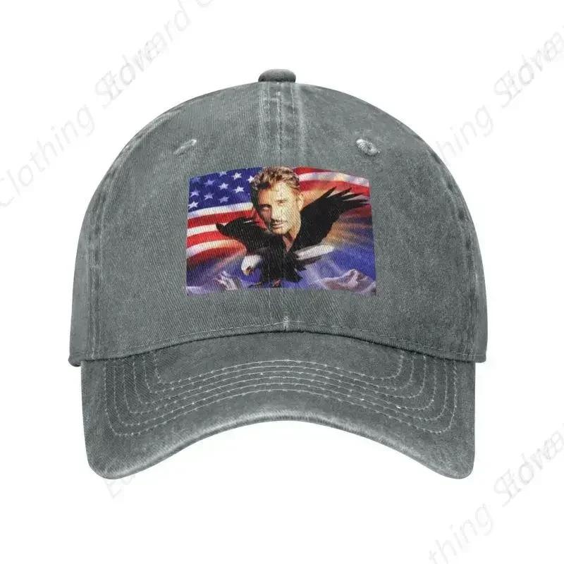 Custom Hallyday Eagle Baseball Cap WoUnisex Unisex Cotton Adjustable French Rock Dad Hat Sports Snapback Hats