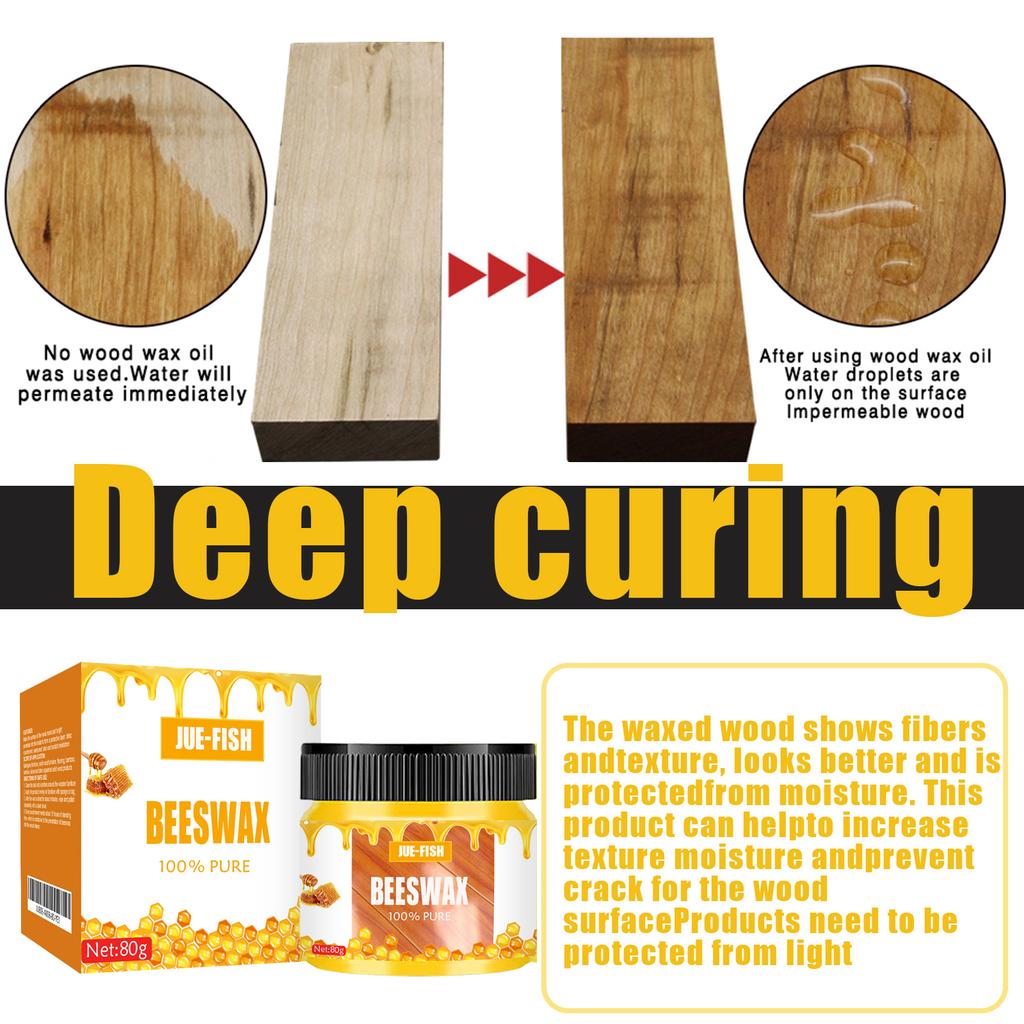 Professional Beeswax Wood Polish Furniture Natural Floor Wax Scratch Repair Restoration Protector Waterproof Anti Scratch Shine