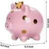 Piggy Bank for Girls, Small Ceramic Toddler Money Saving Bank for Boys, Porcelain Decor Coin Box