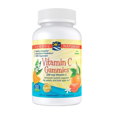 Vitamin C Gummies 250 Mg Tart Tangerine Taste, 120 Gummies