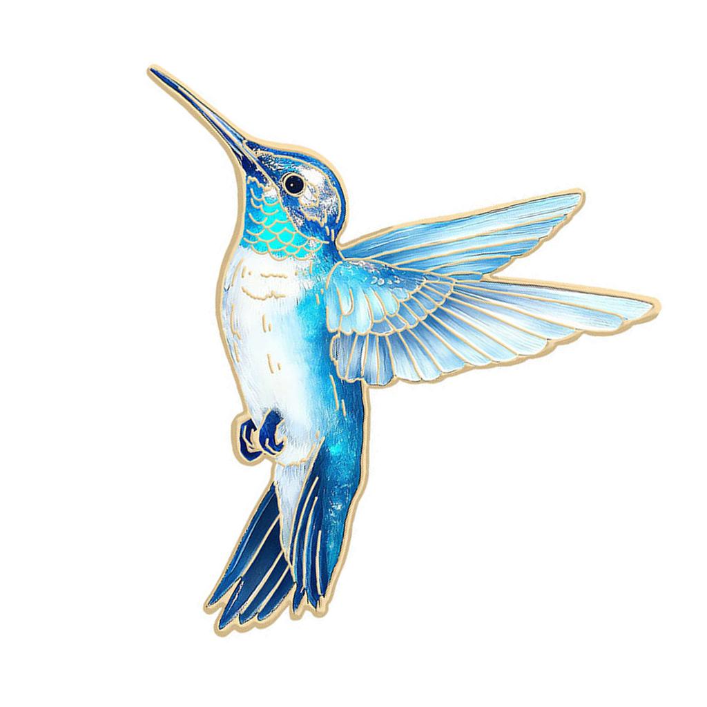Elegant Hummingbird Brooch Pin For Women Girls Attach To Shirts Coats Bags Multifunctional Corsage Pin Accessory