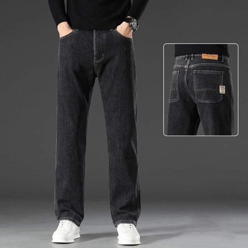 

Мужские джинсы прямого кроя свободного покроя 2025 - Прочный деним для весны и осени 28 [90-100 lbs]