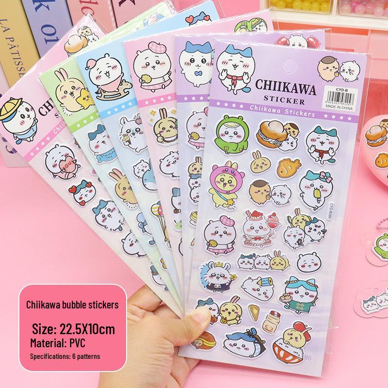 Cross-Border Multi-Style Cute Cartoon Bubble Stickers for Kids