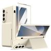 Card Holder Hinge Protection Case for Samsung Galaxy Z Fold 8 Wide Ultra 7 6 5 Phone Cover with Stand & Pen & Screen Protector