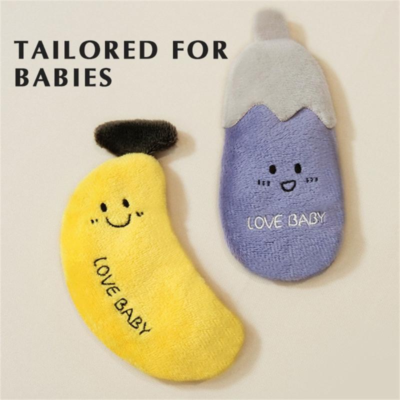 Plush Rattle Toy For Infant Reducing Startle Reflexing And Promoting Secure Calming Sleep For Baby Soothing Comforting