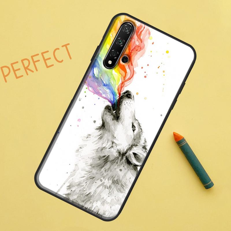 

Wolf For Huawei Nova 12s 11i 7i 8i 12i Y73 Y70 Y90 Y60 Y72 Y61 Y91 9 10 SE P40 Lite P30 Pro Case Huawei Nova 12s