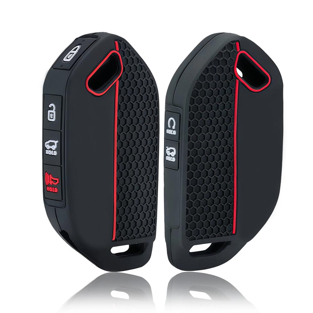 

Silicone Key Case For Kia Ev9 K3 K5 Carnival Picanto Gt Line Sorento Mq4 Ka4 Key Holder 5/6/7 Buttons Cover Remote Shell