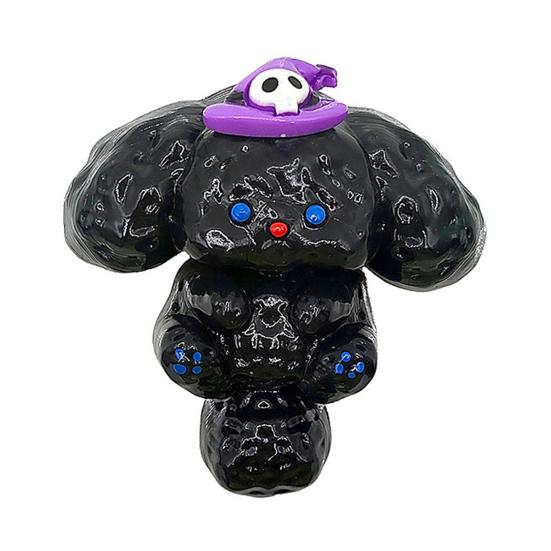 Halloween Animal Squeeze Toy Glossy Flocking Cartoon Dog Rabbit Stress Relief Pinch Sensory Toy Kids Adults Soft TPR Calming Stress Ball Fidget Toy