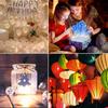 Aogist 100 Stück Weiße Ballonlichter, Lange Standby-Zeit Wasserdichtes Mini-Licht, Batteriebetrieben, Runde LED-Kugel Lampe für Latexballon Papierlaterne Party
