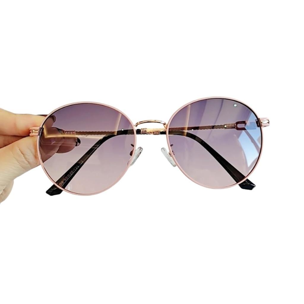 Feisedy Polarized Sunglasses for Men and UV Color Metal Small Mountain B1247 Women, UV400, Protection, Stylish, TAC, Round, Lens, Frame, Face,