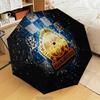 Blackburn-Rovers Crest Automatic Folding Umbrella - 8-Rib Travel Umbrella with Auto Open/Close & Portable Gifts for holidays or birthdays