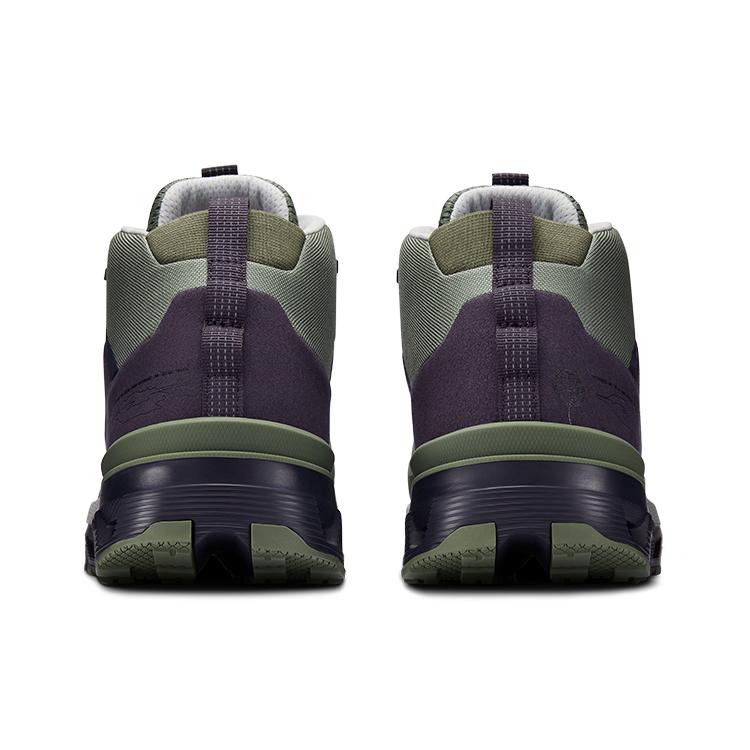 On Slip Resistant Slip Resistant Mid Top Outdoor Shoes Men's Black Gray 53.98065