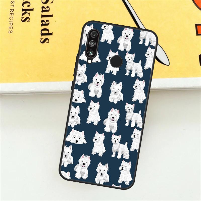 West Highland Terrier Westie For Huawei Nova 3i 7i 8i 11i Y60 Y70 Y90 Y61 Y91 Nova 11 9 10 SE P30 Pro P20 P40 Lite Case
