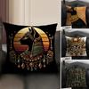 Retro Culture Ancient Egyptian Art Pillow Case Pattern Printed Pillowcase For Living Room Sofa Cushion Cover & Bedroom Decor