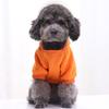 Pet Dog Hoodie Winter Solid Color Hooded Sweatshirt Elastic Hem Foreleg Sporty Sweatshirt Warm Windproof Pet Outfit