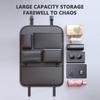 SEAMETAL Multi-functional Car Seat Back Organizer High-Capacity Multi-Pocket Backseat Storage Bag Wear-Resistant Anti Kick Mat