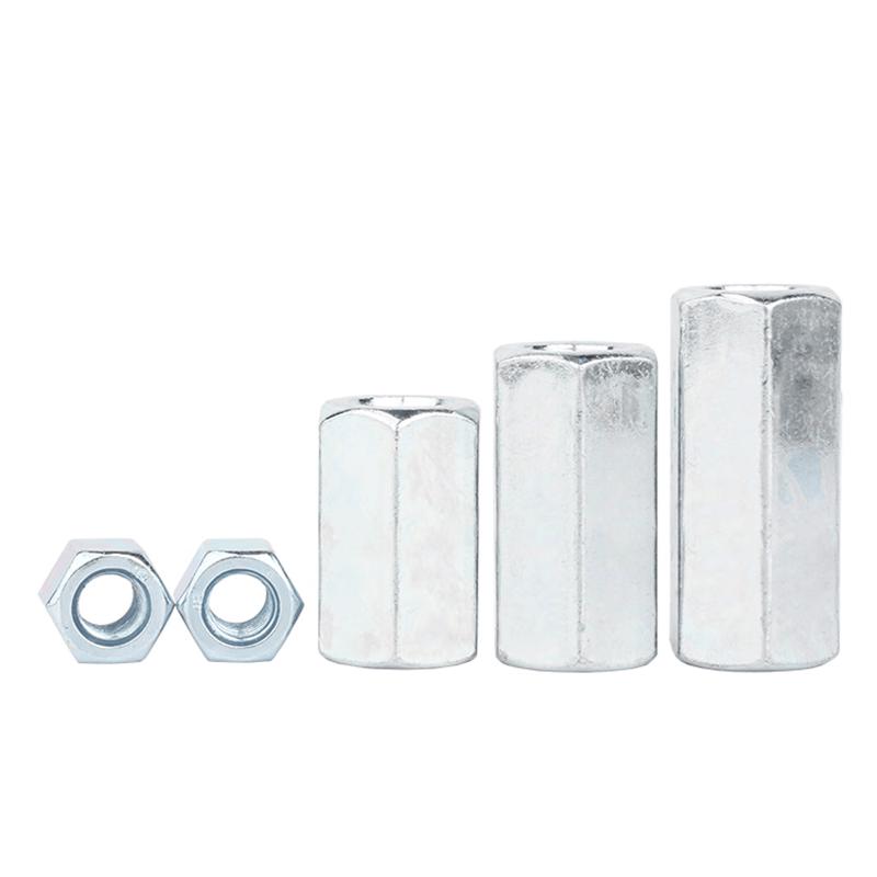GUWANJI Galvanized Carbon Steel Extended Hex Coupling Nut