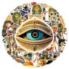 10/30/50pcs Cartoon Ancient Egyptian Culture Stickers Pyramid Pharaoh Graffiti Decals DIY Luggage Guitar Motorcycle Cool Sticker