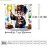 Shower Curtain Featuring a Cartoon of a Magic School Inspired by Warner Bros, Perfect As a Valentine'S Day Present for Enthusi