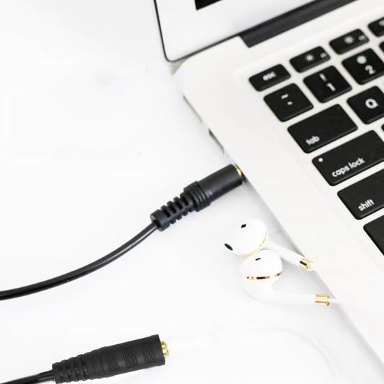 Audiokabel Anti-Interferenz Stabile Übertragung Hochleistungsstecker Plug & Play Stereo-Sound Audioübertragung 3,5 mm Stecker auf Buchse Audio-Verlängerungskabel