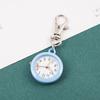 Reloj de Bolsillo Resistente al Agua Movimiento de Cuarzo Ultrarrápido Pantalla Grande con Pinza de Langosta Registrar Tiempo Ultraligero Funciona con Batería Reloj Llavero Unisex