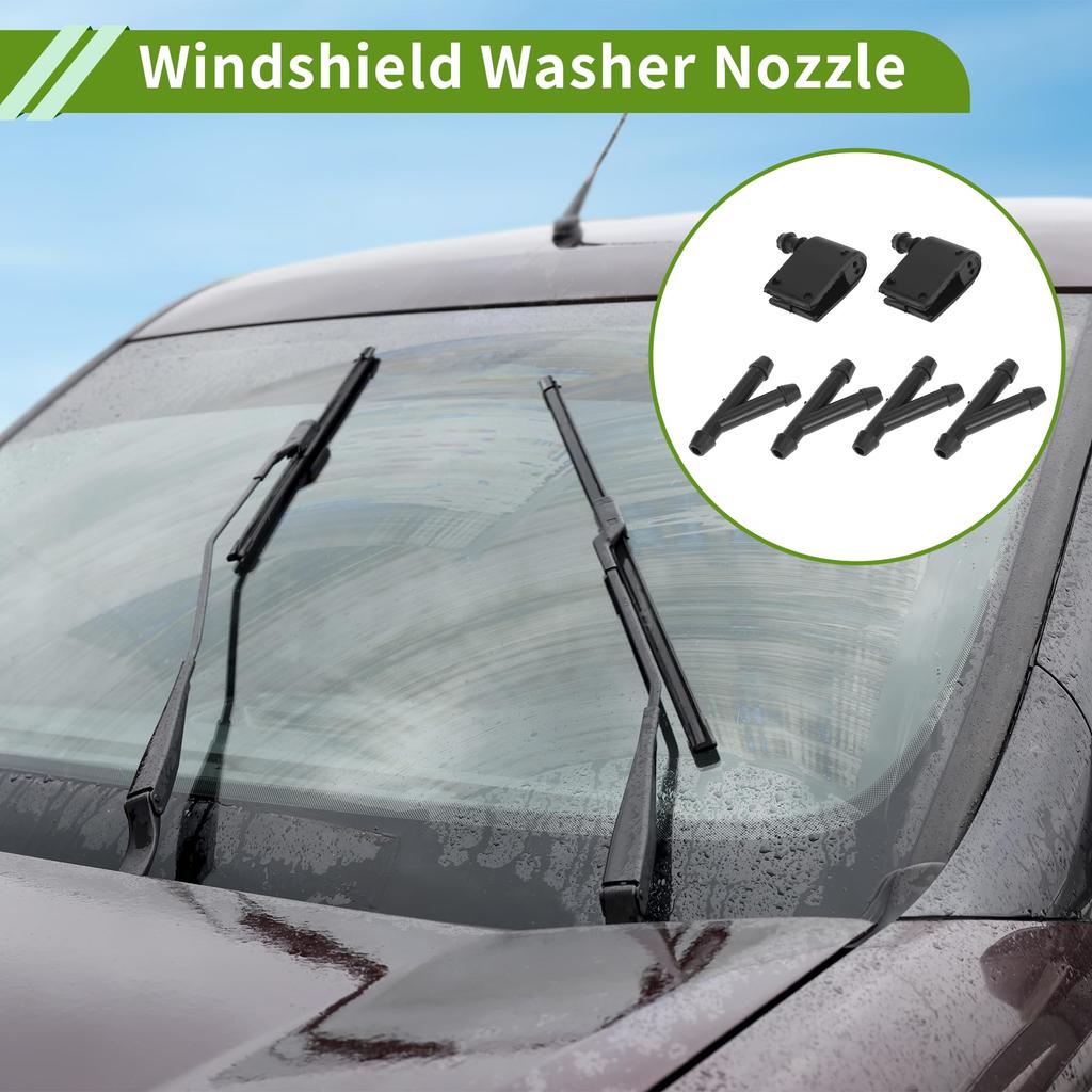 Fits HOPESPANNER Mercedes Benz Front Window Nozzle Washer Nozzle Black Window Nozzle