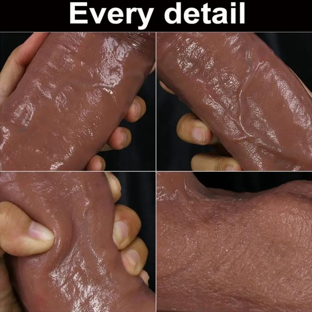 Realistic Huge 18+ Dildos For Women-Anal Vaginal G-spot Stimulation Penis Adult Sex Toys With Real Skin Testicles-Big Glans Adult Sex Toys For Women