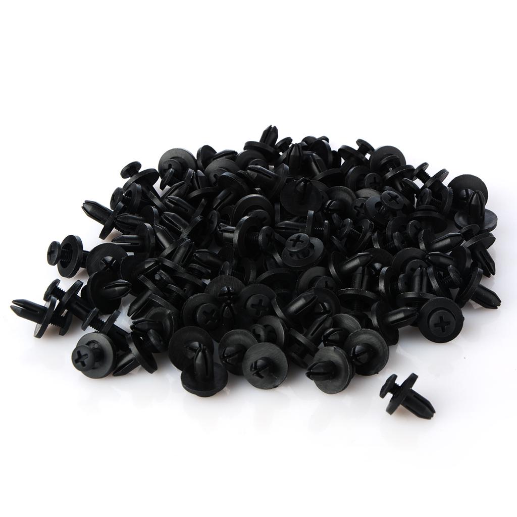 50 stücke 8mm Loch Türniet Push Clip Autos Kunststoffniet Auto Tür Push Clips