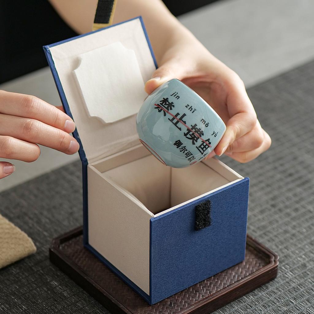 The new Ru kiln prohibits fishing creative master cup large capacity personal special single cup teacup tea cup tea cup