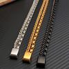 2026 Charm Men Golden Chain Bracelet Stainless Steel NK Link Chain Bangle for Male Women Trendy Wrist On The Hand Jewelry Gifts