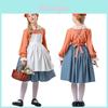 Toddler Farmhouse Dress With Polyester Fabric And Long Sleeves For Kids Party Wear