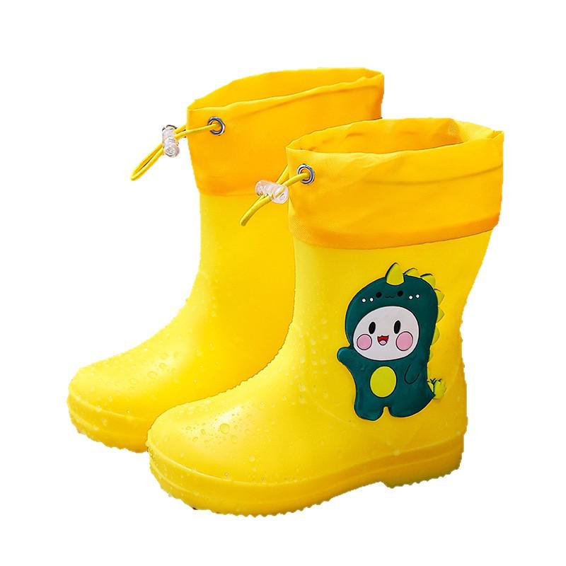 Kids' Waterproof Dinosaur Rain Boots for Boys & Girls Aged 1-7 - Lightweight, Non-slip Footwear