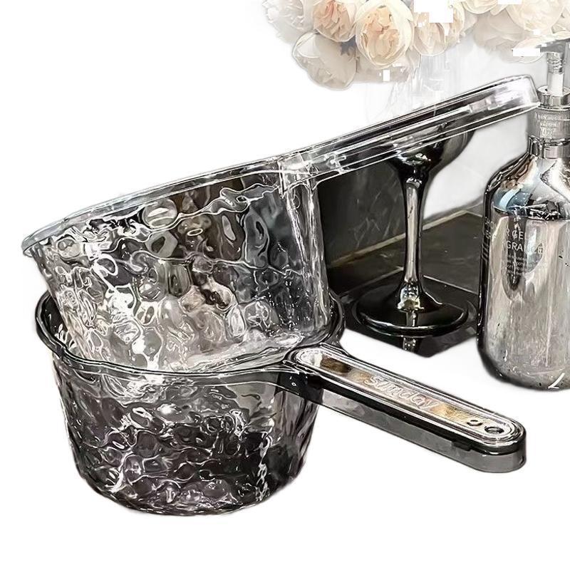 Household Deep and Thick Water Ripple Long Handled Kitchen Large Water Spoon