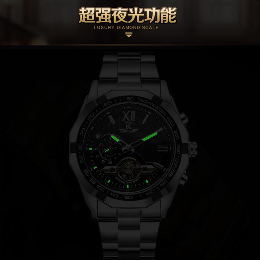 Domineering Fashion Large Dial Mechanical Watch Tourbillon Independent Second Dial Automatic Mechanical Men'S Watch Men'S Watch