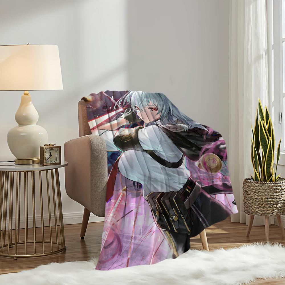 Wuthering Waves Zani Game Blanket Blanket for Couch Sofa Travel Home Hiking Picni Bed Beding Flannel Blanket birthday gift