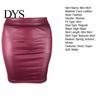 Female Skirt Women Mini Solid Color High Waist Slim Fit Bodycon Skinny Matte Faux Leather Cozy Commuter Streetwear Short