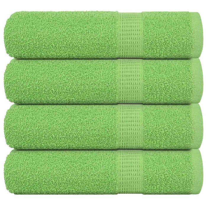 VidaXL Serviettes de douche 4 pcs vert pomme 70x140 cm 100% coton 137026