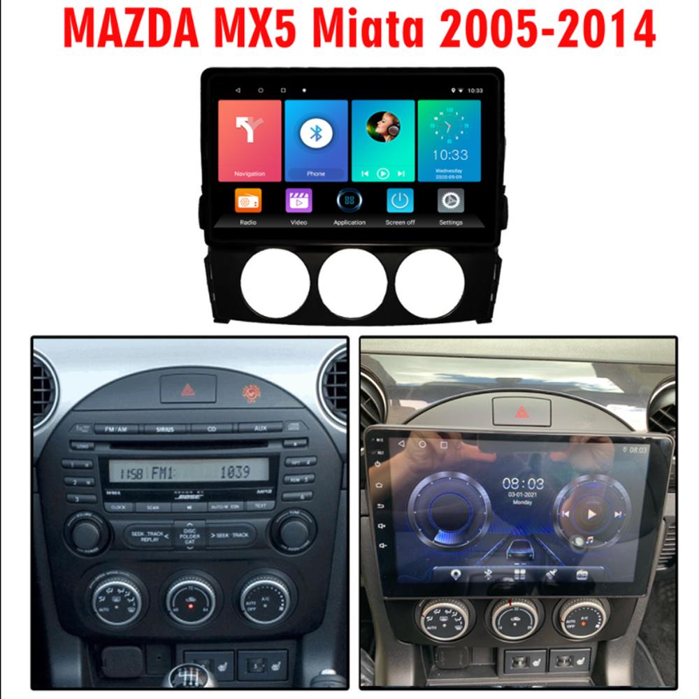 Car Android For Mazda Mx-5 2009-2013 2 Din Multimedia Video Player Carplay GPS Navigation Bluetooth 8 Core 9 Inch 5G