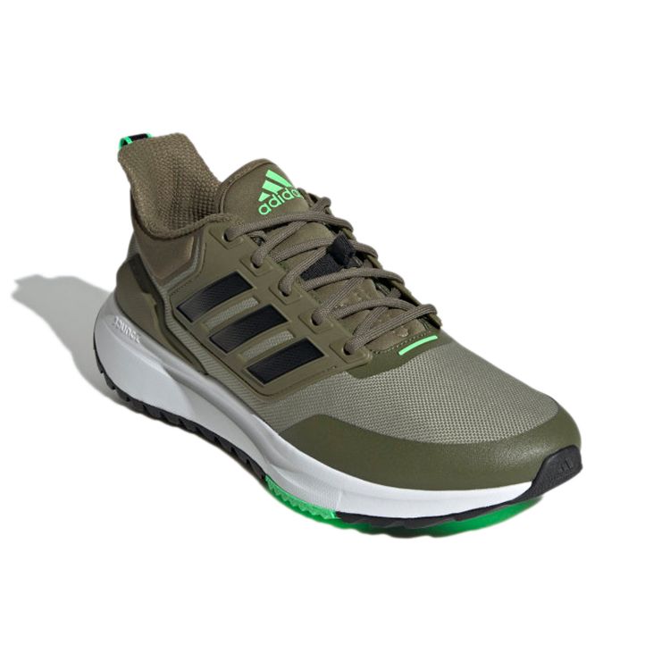 Adidas EQ21 Comfortable Fabric Durable Low-Top Running Shoes Men Sneakers Olive-Green H68086