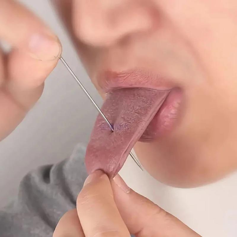 Halloween Realistic Fake Tongue Prank Props Magician Props Trickery Toys Fake Tongue Halloween Party Decoration