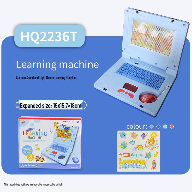 Interactive Baby Learning Laptop with Mouse, Lights & Music for Early Development