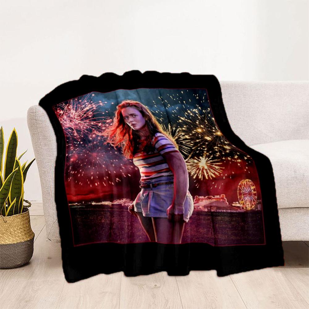 Stranger Things Blanket Suitable for sofas,travel, living rooms also a good gift for friends and family Suitable for all seasons.
